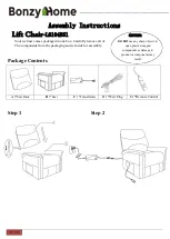 Предварительный просмотр 1 страницы Bonzy Home L6104B51 Assembly Instructions