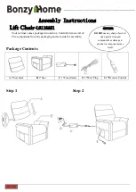 Предварительный просмотр 1 страницы Bonzy Home L6116A51 Assembly Instructions