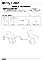 Предварительный просмотр 1 страницы Bonzy Home L6134B51 Assembly Instructions