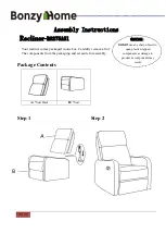 Предварительный просмотр 1 страницы Bonzy Home R6275A51 Assembly Instructions