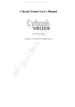 Предварительный просмотр 1 страницы Bookeen Cybook Orizon User Manual