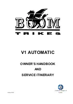 BOOM TRIKES V1 AUTOMATIC Owner'S Handbook Manual предпросмотр