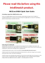 Preview for 1 page of Booma-RC Intellimatch IM22 Quick Start Manual