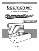 BoomChair RumbleSeat Sound Rocker Owner'S Manual preview