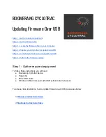 Boomerang BOOMERANG CYCLOTRAC Updating Firmware Over Usb preview