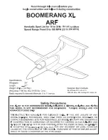 Boomerang XL Assembly Manual & User Manual предпросмотр