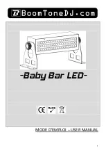 Preview for 1 page of BoomToneDJ Baby Bar LED User Manual