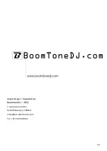 Предварительный просмотр 24 страницы BoomToneDJ Crazy Spot 30 User Manual