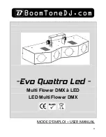 Preview for 1 page of BoomToneDJ Evo Quattro Led User Manual