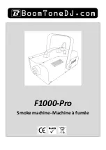 BoomToneDJ F1000-Pro User Manual preview