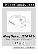 Предварительный просмотр 1 страницы BoomToneDJ Fog Spray 1500 RGB User Manual