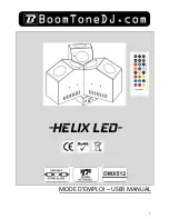 BoomToneDJ HELIX LED User Manual предпросмотр