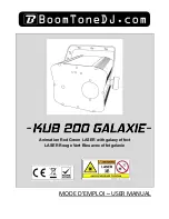 BoomToneDJ KUB 200 Galaxie User Manual предпросмотр