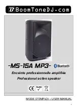 BoomToneDJ MS-15A MP3 User Manual preview