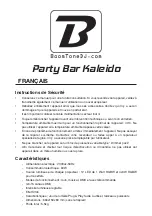 Предварительный просмотр 1 страницы BoomToneDJ Party Bar Kaleido Manual