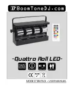 BoomToneDJ Quattro Roll LED User Manual preview