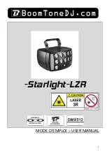 BoomToneDJ Starlight-LZR User Manual предпросмотр