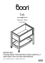 Preview for 1 page of boori Tidy Bassinet Plus B-TIBAS Instructions Manual