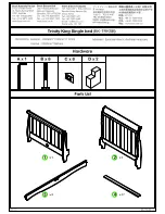 Preview for 2 page of boori Trinity King Single bed Instructions Manual