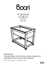 boori Universal Bassinet B-BAS Instructions preview