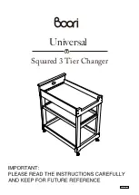 boori Universal Squared 3 Tier Changer B-SQCH Instructions preview