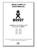 Preview for 1 page of Boost EPA-2500 User Manual