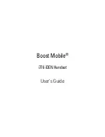 Boost i776 iDEN User Manual preview