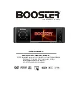 Preview for 1 page of Booster BDVM-8455MPBTV Installation & Owner'S Manual