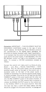 Предварительный просмотр 4 страницы Boothroyd Stuart Meridian 101 Operating Instructions Manual