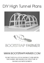 Bootstrap Farmer DIY High Tunnel Plans Assembly Instructions Manual preview