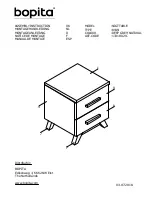 BOPITA NIGHT TABLE KYAN Assembly Instruction Manual предпросмотр