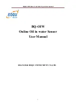 BOQU BQ-OIW User Manual предпросмотр