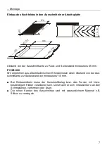 Предварительный просмотр 7 страницы bora PC 32-000 Installation And Operating Manual