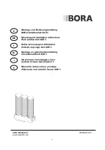 bora UUE 3 Mounting And Installation Instructions Manual preview