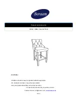 Предварительный просмотр 1 страницы Boraam Gillian Counter Stool 84824 Manual