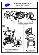 Предварительный просмотр 2 страницы Boraam PORTO SWIVEL Stool Assembly Instructions