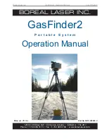 BOREAL LASER GasFinder2 Operation Manual preview