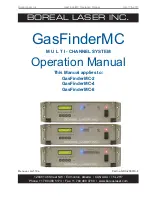 BOREAL LASER GasFinderMC-2 Operation Manual preview