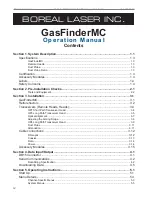 Preview for 4 page of BOREAL LASER GasFinderMC-2 Operation Manual