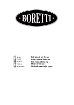 BORETTI BCHSB-60 Instructions For Use Manual preview