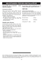 Preview for 16 page of BORETTI BGGN 60 BE User Manual