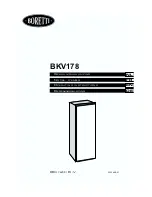 BORETTI BKV178 Operating Instructions Manual preview