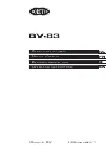 BORETTI BV-83 Operating Instructions Manual preview