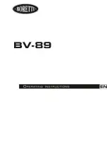 Preview for 36 page of BORETTI BV-89 Operating Instructions Manual