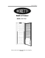 BORETTI BV179 A+ Instruction Manual предпросмотр