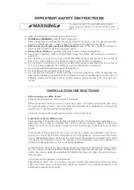 Preview for 2 page of BORETTI Cantina User Manual