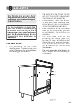 Предварительный просмотр 109 страницы BORETTI CFBG901 Series Instruction On Mounting And Use Manual