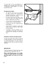 Preview for 222 page of BORETTI CFBG902AN Instruction On Mounting And Use Manual