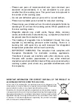 Preview for 165 page of BORETTI CFBI901AN Instruction On Mounting And Use Manual