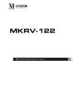 Preview for 46 page of BORETTI M-System MKRV-122 Operating Instructions Manual